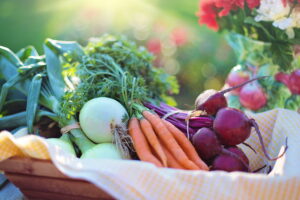 Onions, carrots, red onions and other vegetables